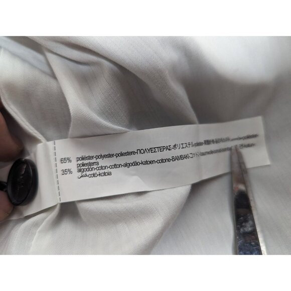 Zara‎ Women's Brown Button-Down Blazer Jacket Outwear Cotton Blend Size Large - Picture 10 of 10